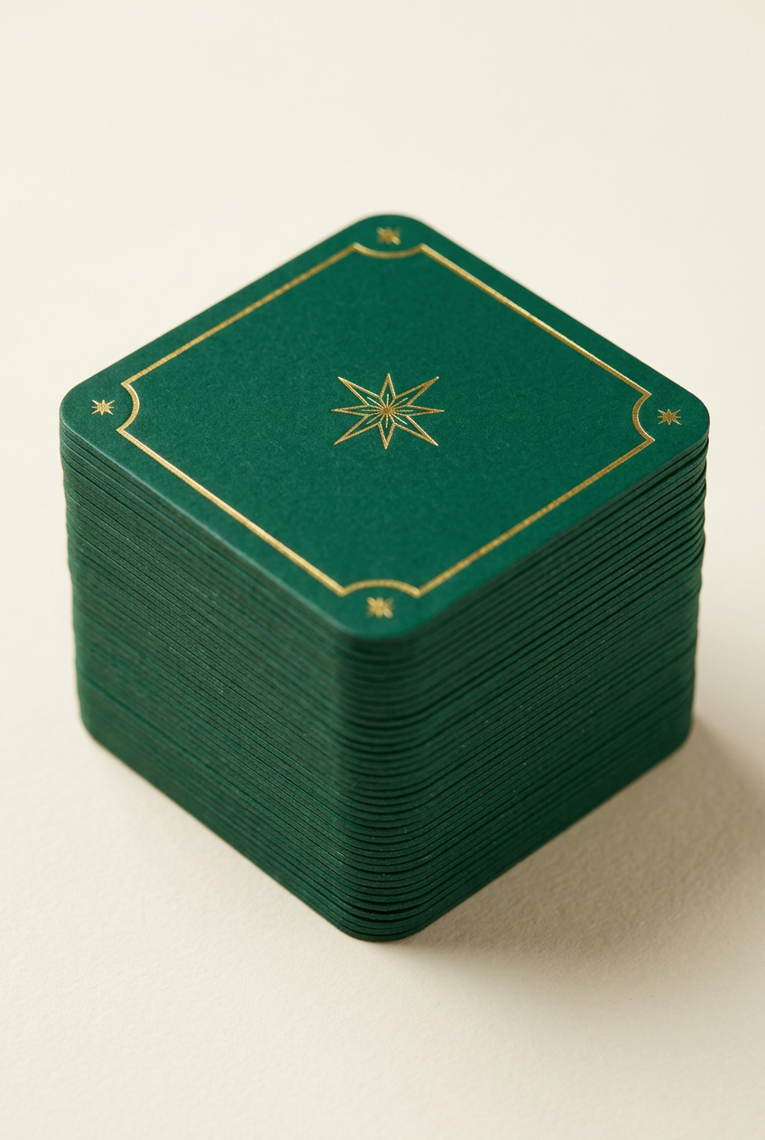 Merry Match Christmas Picture Pairing Cards — A Festive Tabletop Game Concept with Cheerful Santa Illustrations & Emerald Star-Pattern Backs